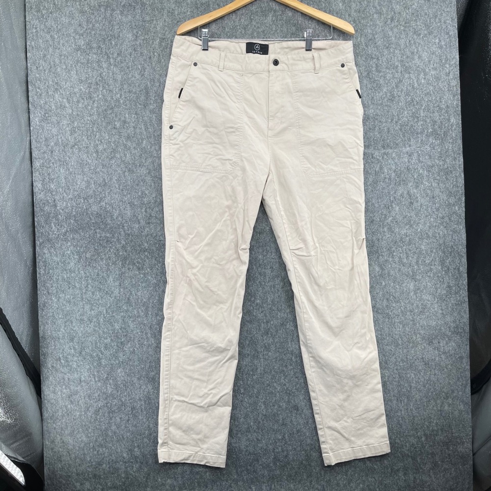 Aether Pants Mens 36 Utility Beige Tan Manteco Knee Chino Trousers Hiking